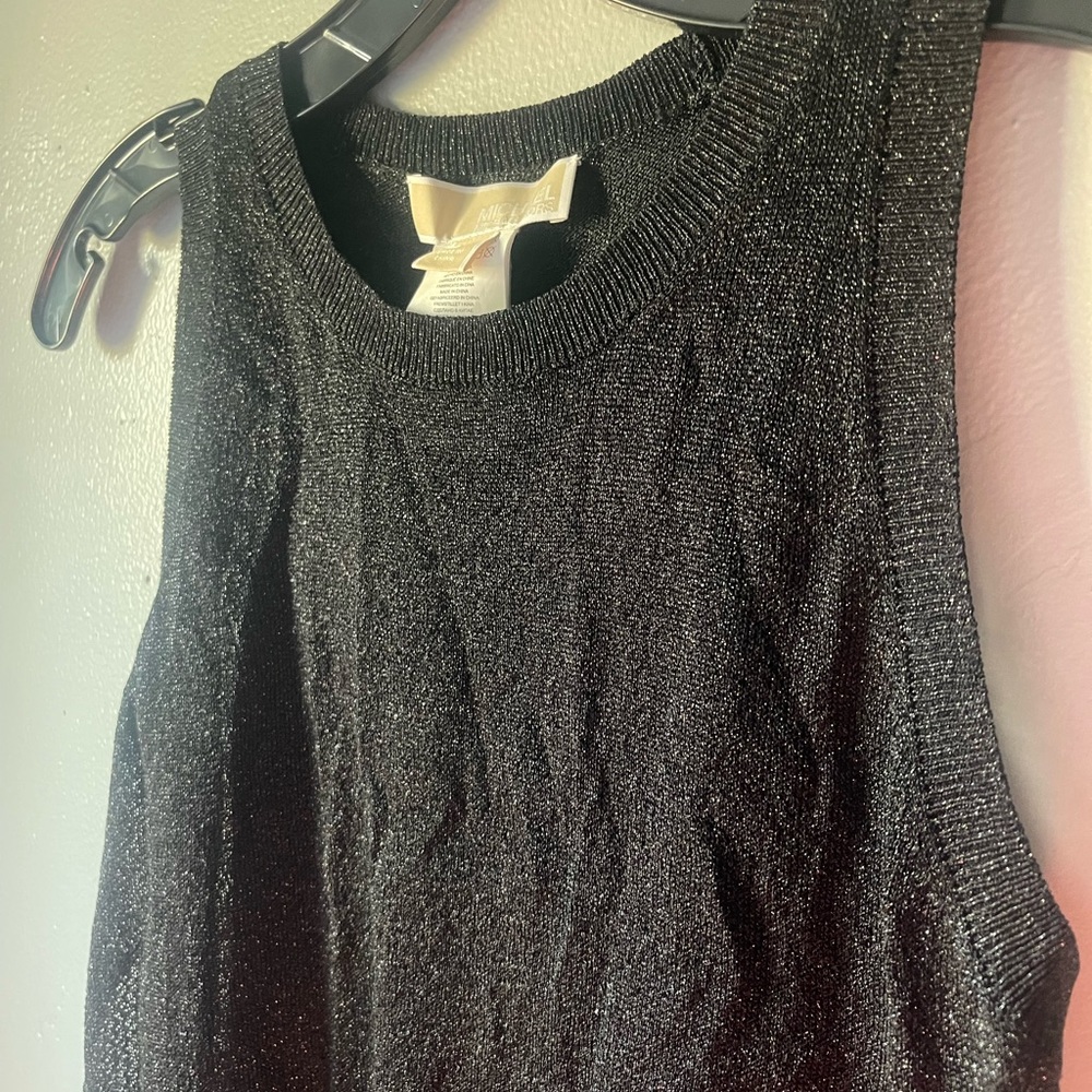 Michael Kors black sparkle top